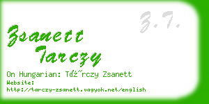 zsanett tarczy business card